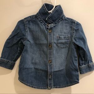 GAP toddler chambray denim shirt